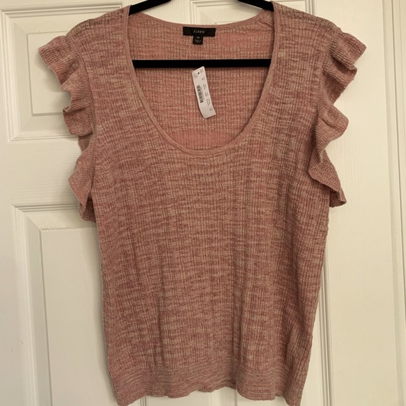 J. Crew Ruffle Sleeveless Sweater - Picture 2 of 5